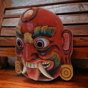 Wooden Lakhey Mask
