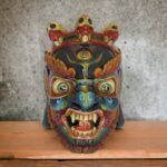Antiqued Mahakala Wooden Mask