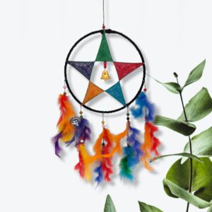 Nepali Rainbow Star Dream Catcher