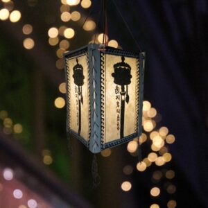 Prayer Wheel Lokta Lampshade