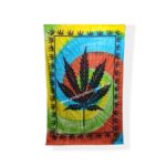 Hemp Leaf Tie-dye Tapestry