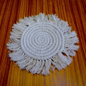 Macrame Cotton Coaster Spiral