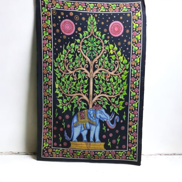 Elephant Print Cotton Tapestry