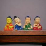 Buddha Resin Statues Set