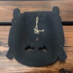 Black Mahakala With Gold Bhairab Gold Mask