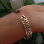 Tibetan Cherry Blossom Metal Bracelet