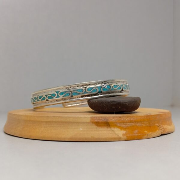 Tibetan Cherry Blossom Turquoise Bracelet