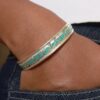 Tibetan Cherry Blossom Turquoise Bracelet