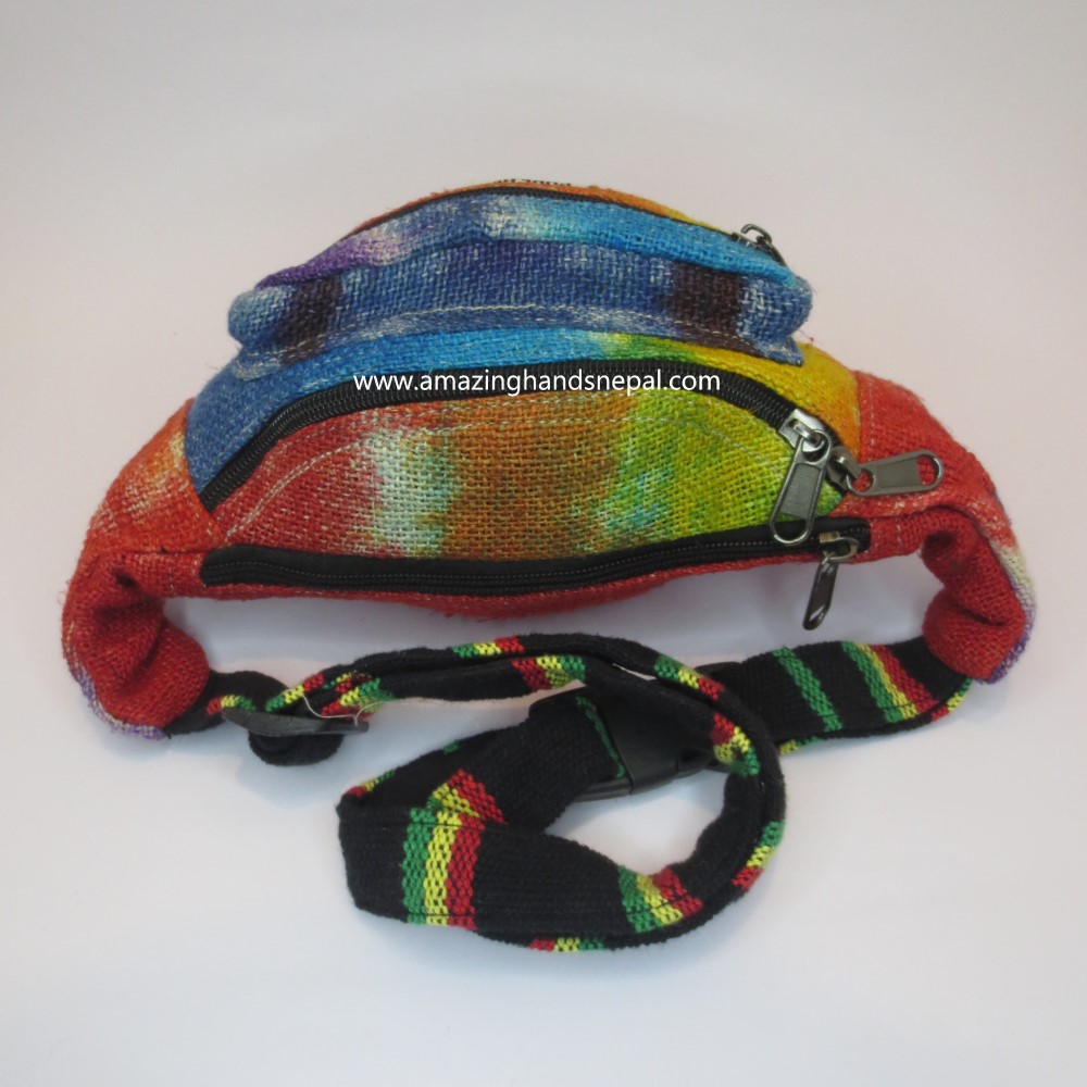 Hemp Tie-dye Belt Bag