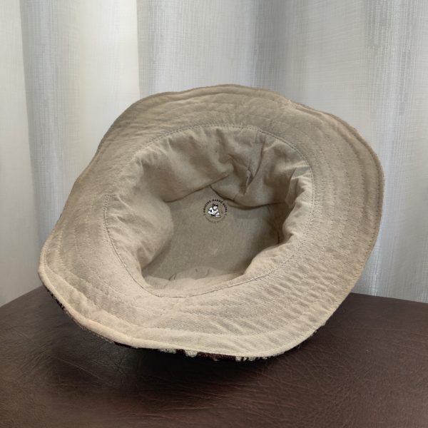 Peace Printed Hemp Safari Hat