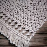 Macrame Knotted Place Mat Macrame Knotted Tablemat