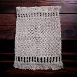 Macrame Knotted Place Mat Macrame Knotted Tablemat