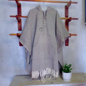 Snake Skin Dotted Cotton Poncho