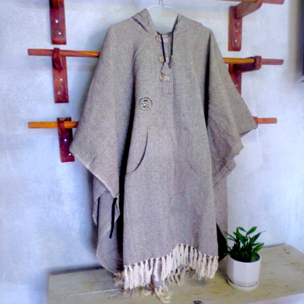 Snake Skin Dotted Cotton Poncho