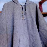 Snake Skin Dotted Cotton Poncho