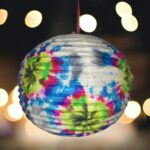 Unique Tie-dye Lokta Paper Lampshade