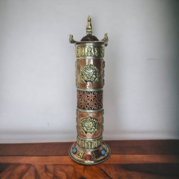 Tibetan Stupa Incense Burner & Candle Holder