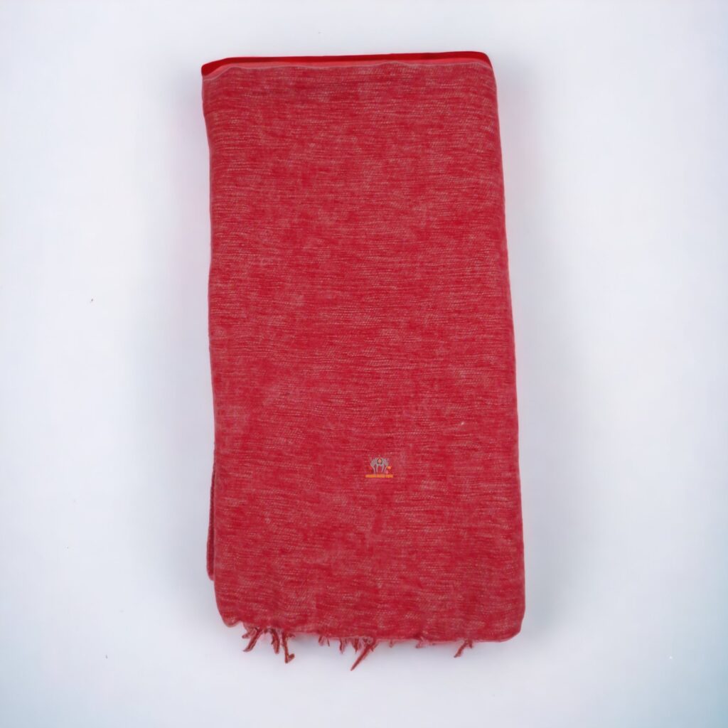 Nepali Yak Blanket Pink Red