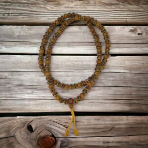 Stone Inlaid Wooden Mala
