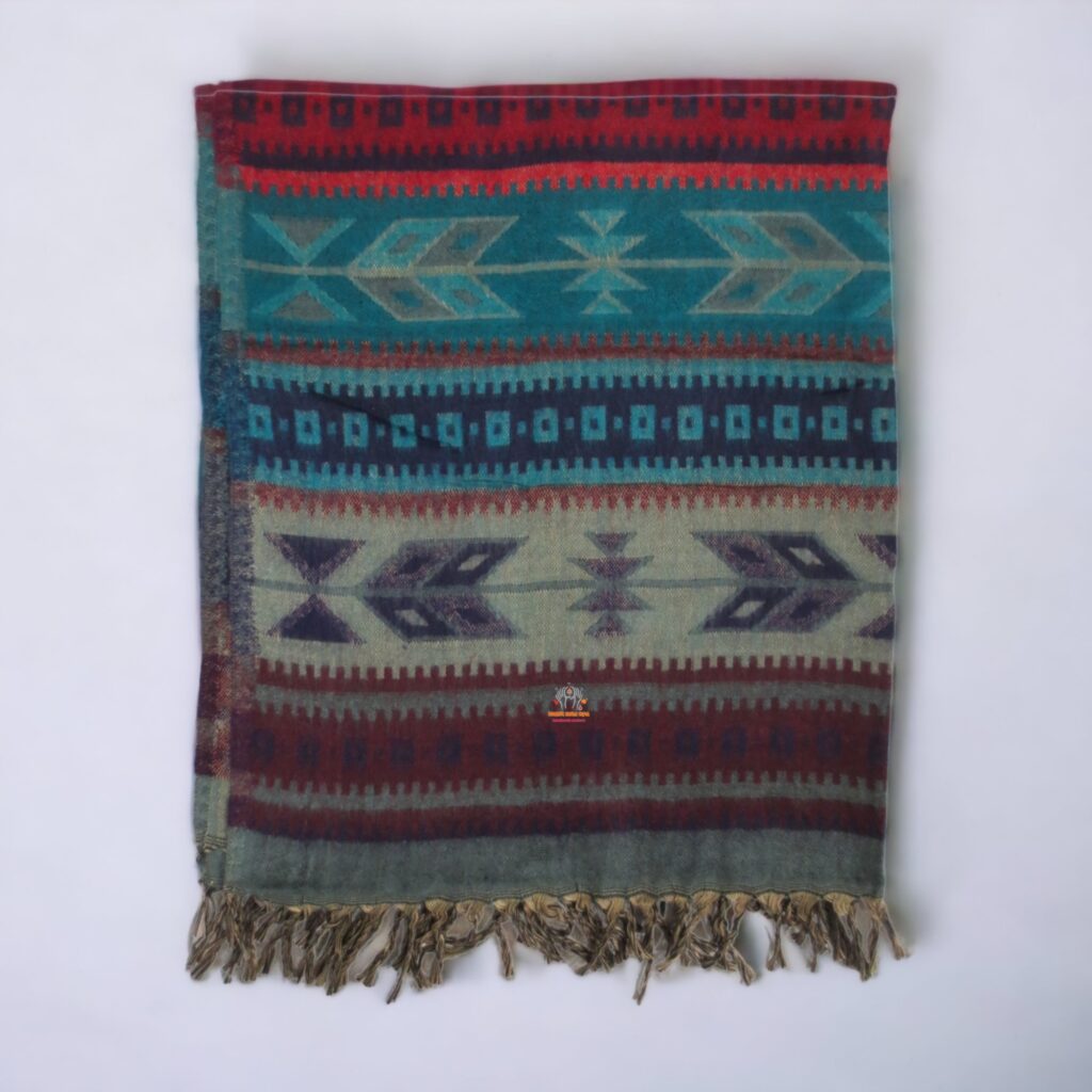 Tribal Arrow Symbol Woolen Shawl