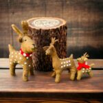 Brown Reindeer Set Of 3 Christmas Reindeer Brown