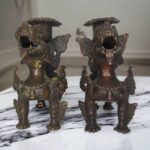 Snow Lion Candle Holder