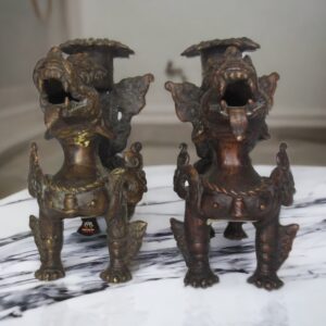 Snow Lion Candle Holder