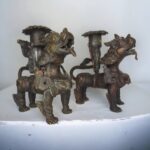 Snow Lion Candle Holder