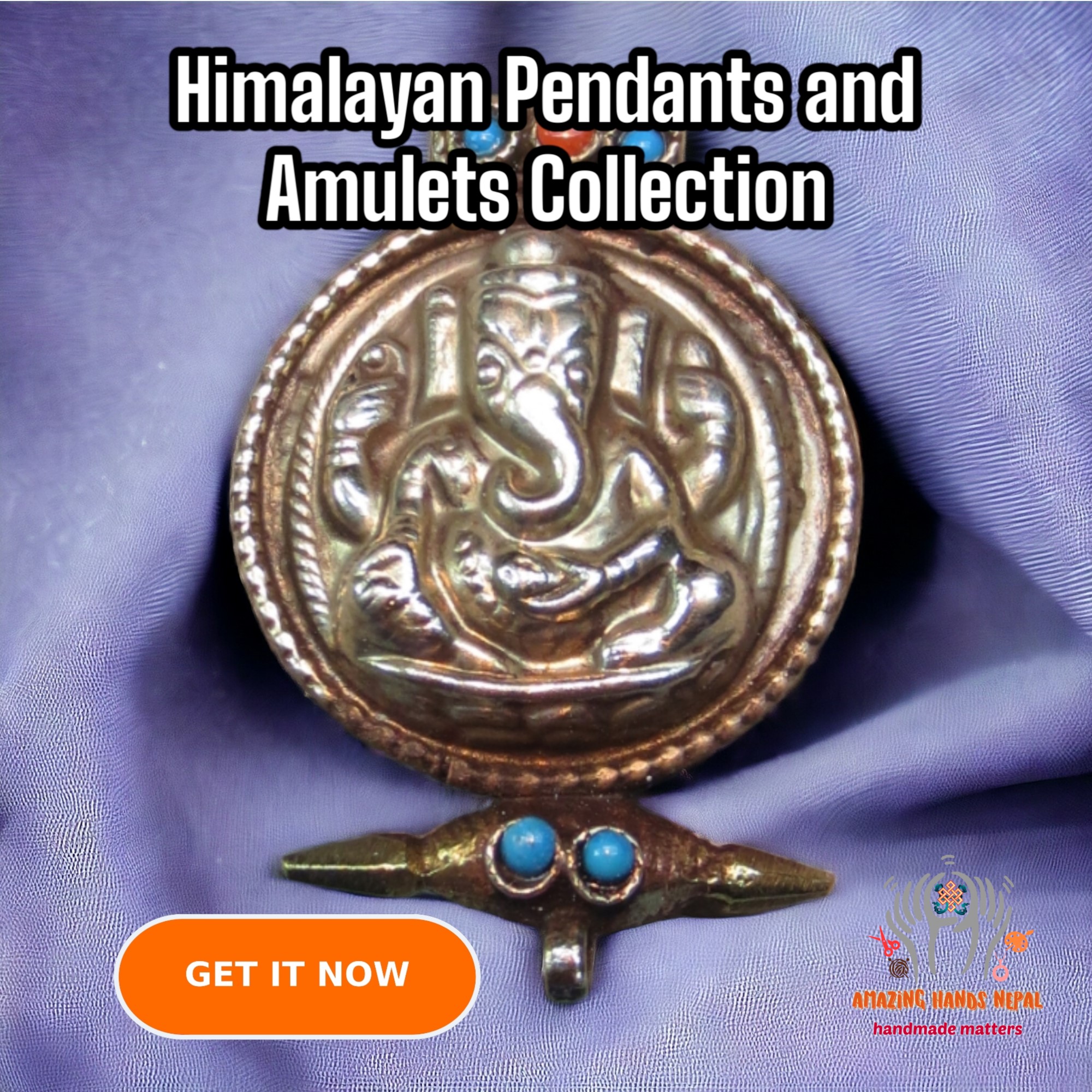 Selected Himalayan Pendants and Amulets