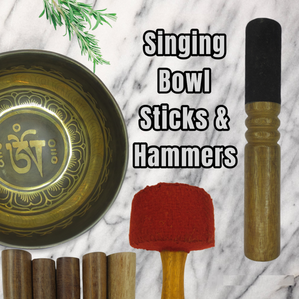Singing Bowl Sticks and Hammer