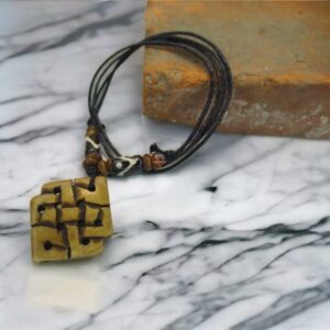 Tibetan Knot Pendant Necklace