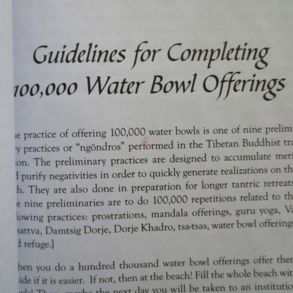 Water Bowl Offerings Book