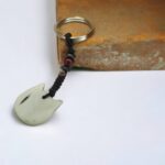 Cat Face Bone Keyring Bone Keyring
