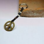 Peace Brown Bone Keyring Peace Bone Keyring