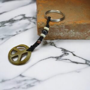 Peace Bone Keyring