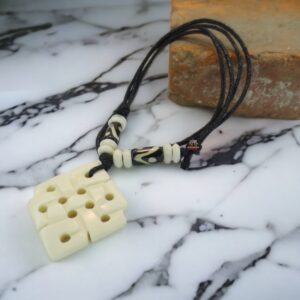 White Knot Pendant