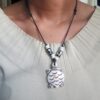 White Bone Tortoisetales Necklace