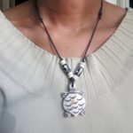 White Bone Tortoise Necklace White Bone Tortoisetales Necklace