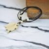 White Bone Tortoise Necklace
