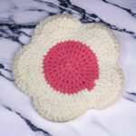 Flower Knitted Cotton Coaster Cotton Flower Coasters