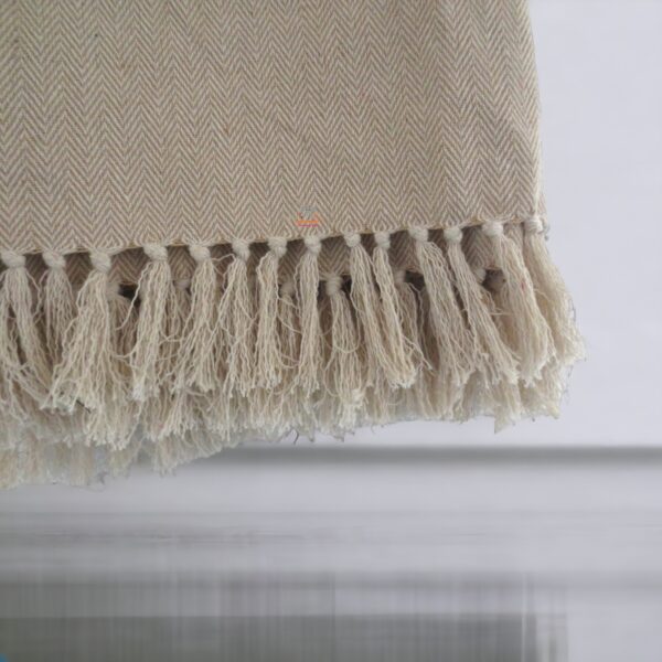 Natural Cotton Throw