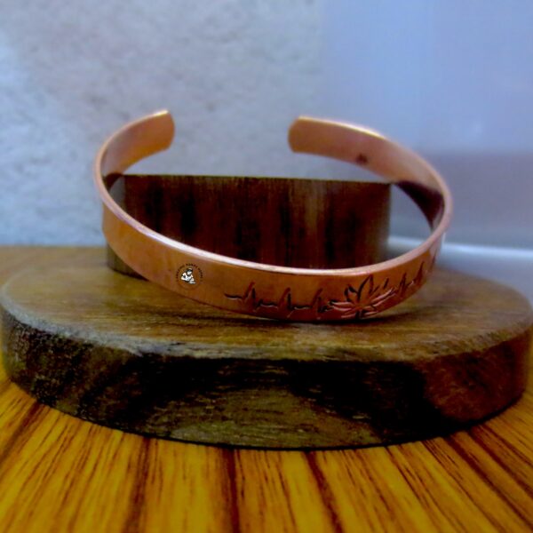 Pot Leaf Copper Bracelet