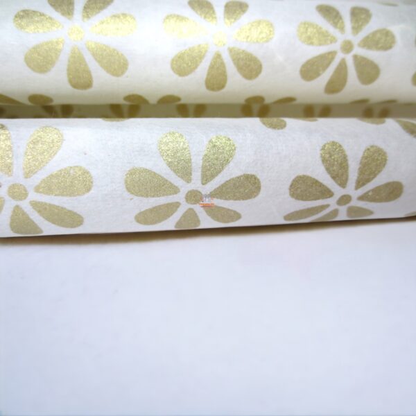 Wrapping Paper Golden Flower