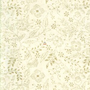 Wrapping Paper Golden Flowery