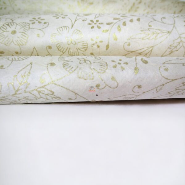 Wrapping Paper Golden Flowery