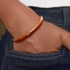 Tibetan Brass Cap Copper Bracelet