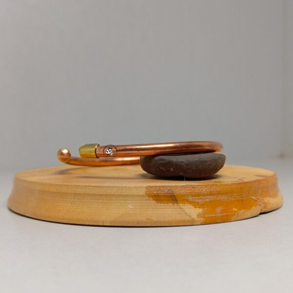 Tibetan Brass Cap Copper Bracelet