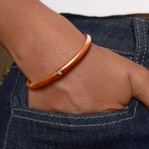 Tibetan Brass Cap Copper Bracelet