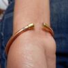 Tibetan Brass Cap Copper Bracelet