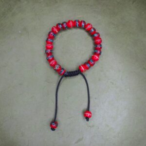 Red Bone Wrist Mala